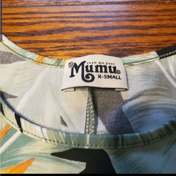 Show  me your mumu em palm print mini dress sz XS - Picture 4 of 6